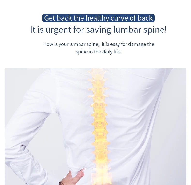 Illustration Highlighting Lumbar Spine Health and Importance of Back Support