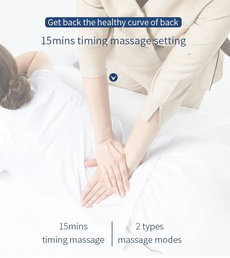 Electric Lumbar Massager with 15 Minutes Timing Massage and Two Massage Modes
